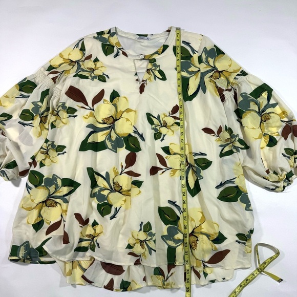 Mango Balloon Sleeve Swing Dress Magnolia Floral - Picture 7 of 7